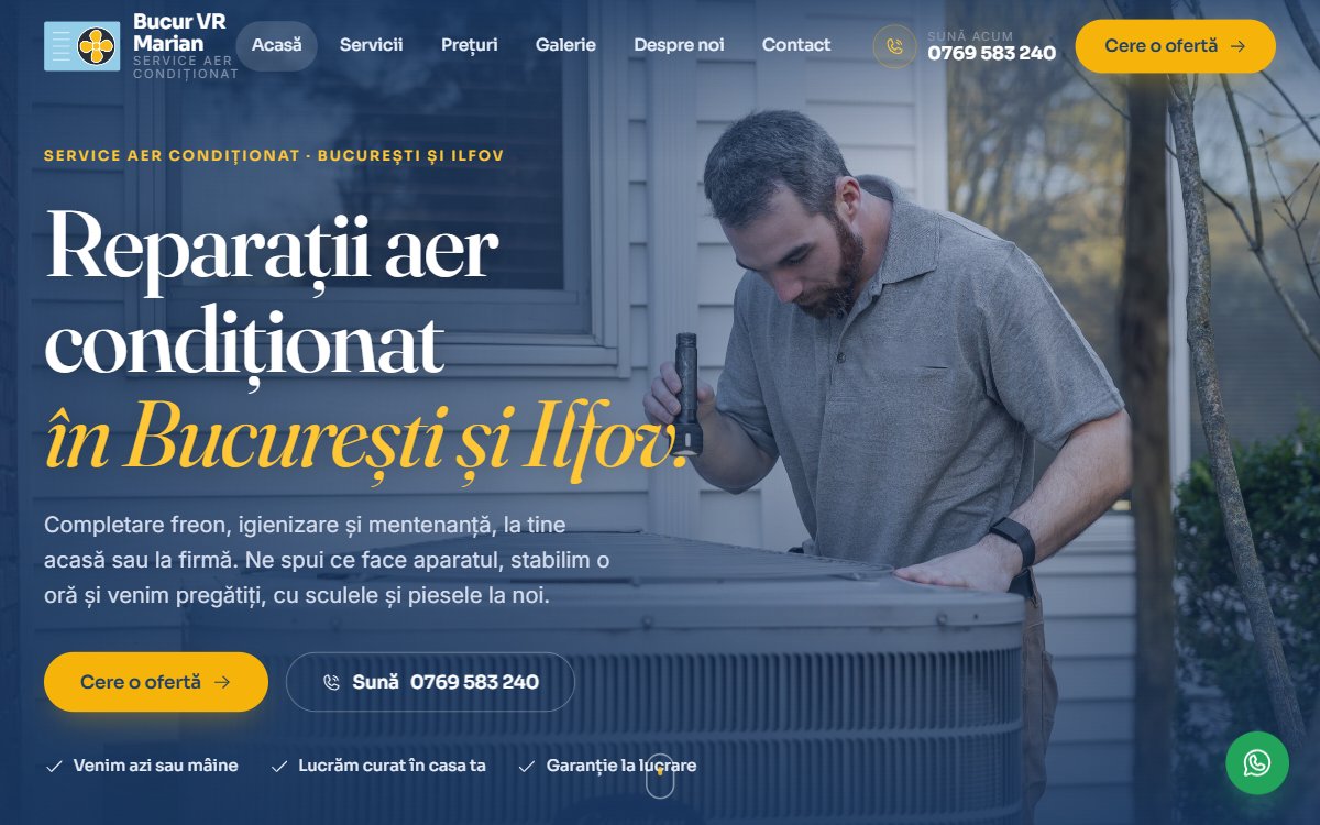 AC Service Bucur VR Marian, service aer conditionat Bucuresti Ilfov