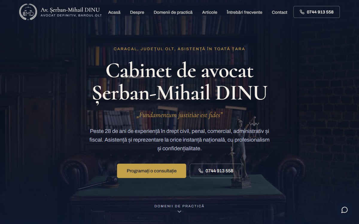 Cabinet avocat Șerban-Mihail Dinu, avocat în Caracal, Olt