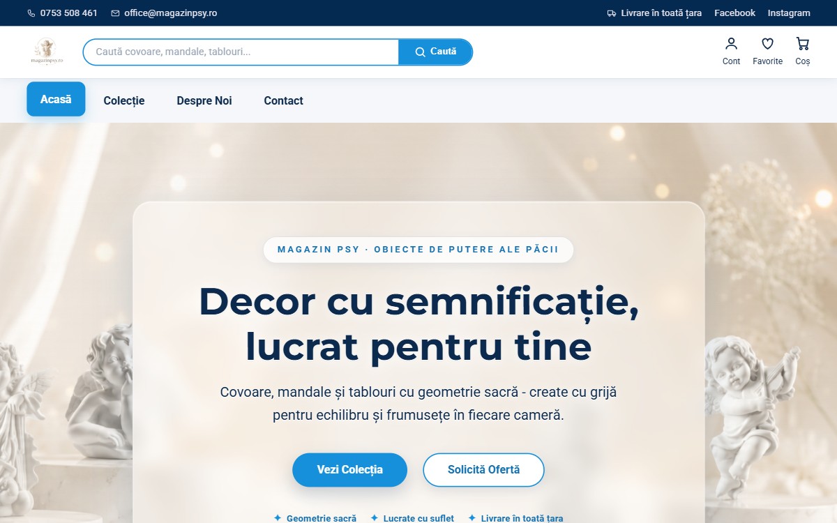 Magazin PSY, magazin online covoare și mandale cu geometrie sacră