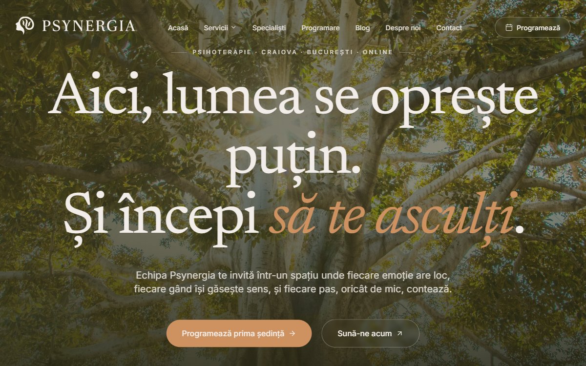 Psynergia, clinica de psihologie Craiova si Bucuresti